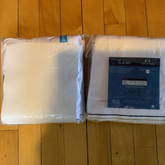 Lot Of 2 (Packs) Stafford Men's 6 Full-Cut Briefs Size 42 New In Package - Picture 8 of 8